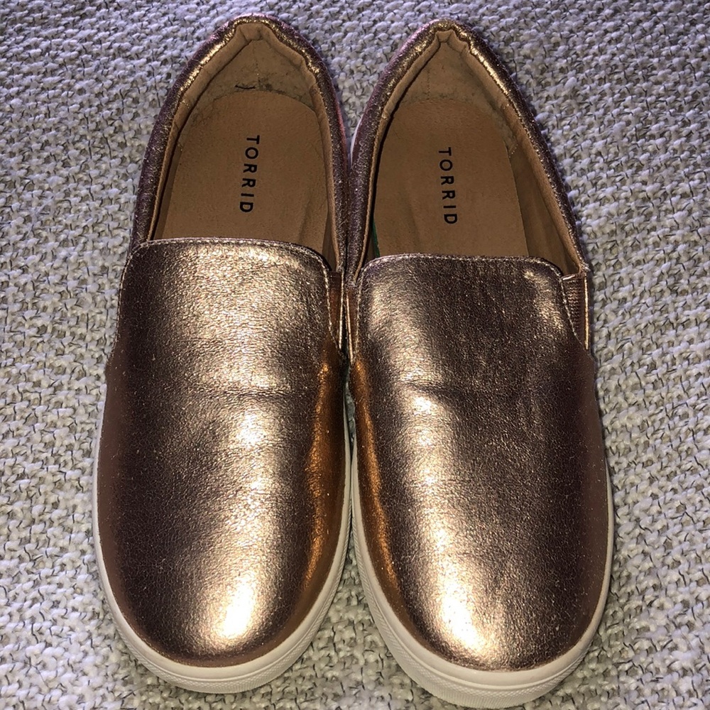 Rose gold sneakers